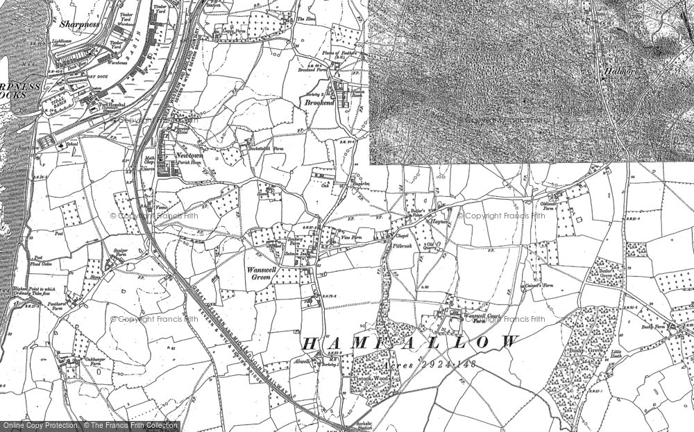 Old Map of Pitbrook, 1879 - 1882 in 1879