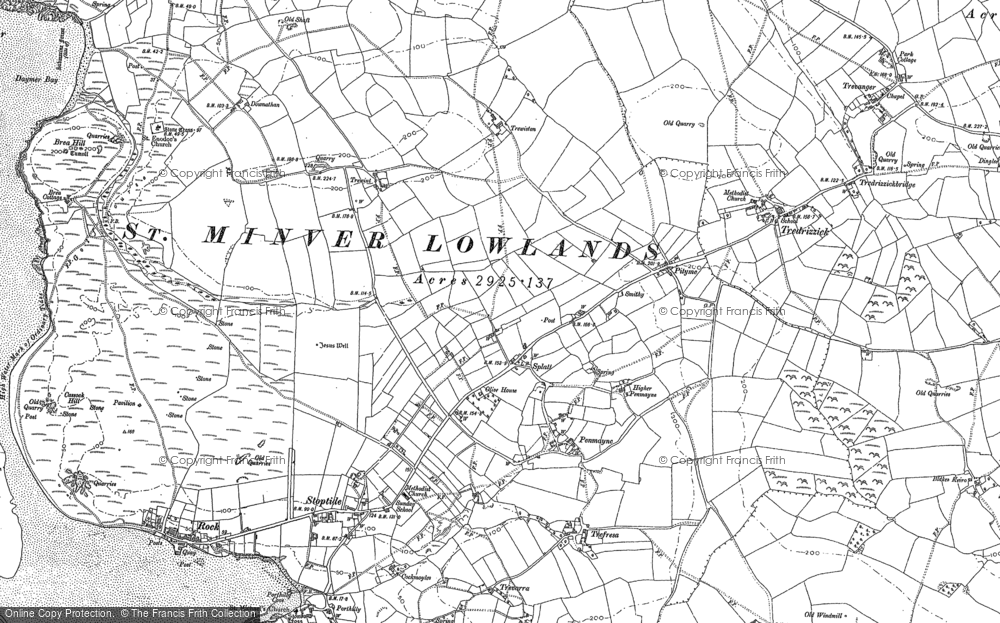 Old Map of Pityme, 1880 - 1905 in 1880