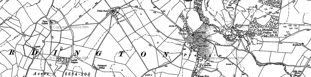 Old map of Plaish in 1882