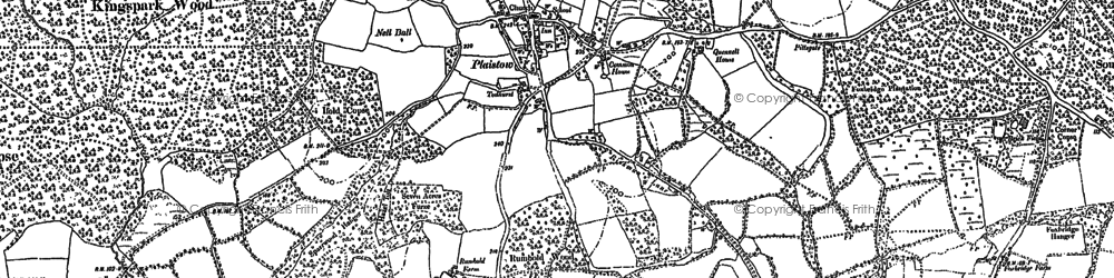 Old map of Birchfold Copse in 1910