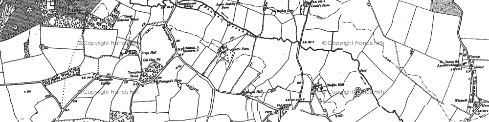 Old map of Plaistow Green in 1910