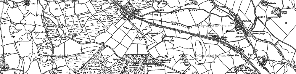 Old map of Plantation Bridge in 1897