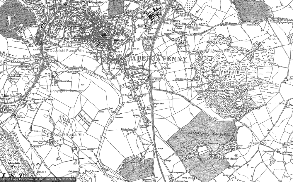 Old Map of Plas Derwen, 1899 - 1900 in 1899