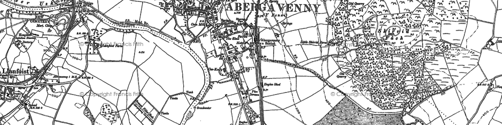Old map of Plas Derwen in 1899
