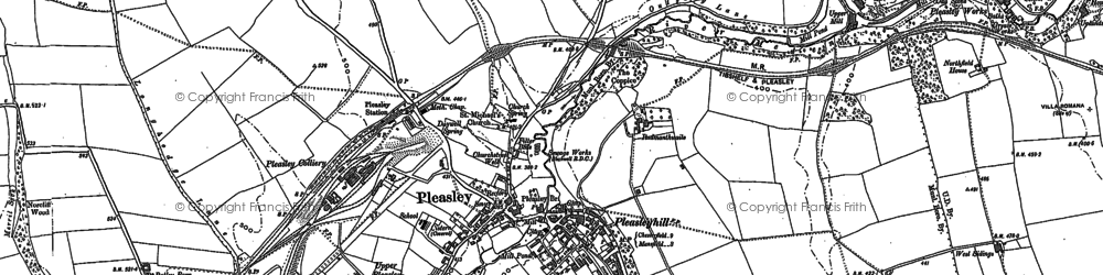 Old map of Pleasleyhill in 1897
