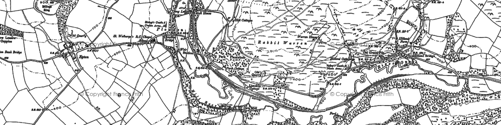 Old map of Plowden in 1883