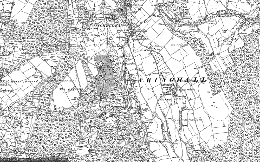 Old Map of Plump Hill, 1901 in 1901