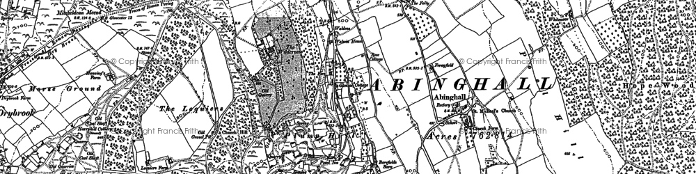 Old map of Plump Hill in 1901