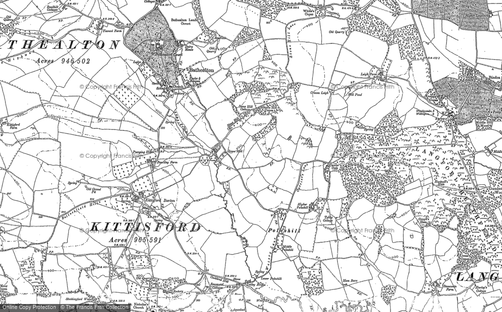 Old Map of Poleshill, 1887 - 1903 in 1887