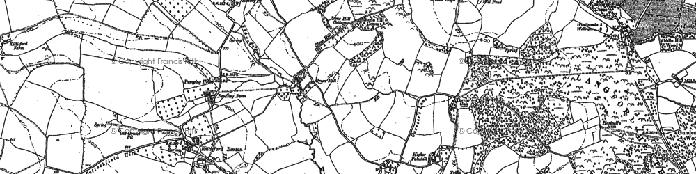 Old map of Poleshill in 1887