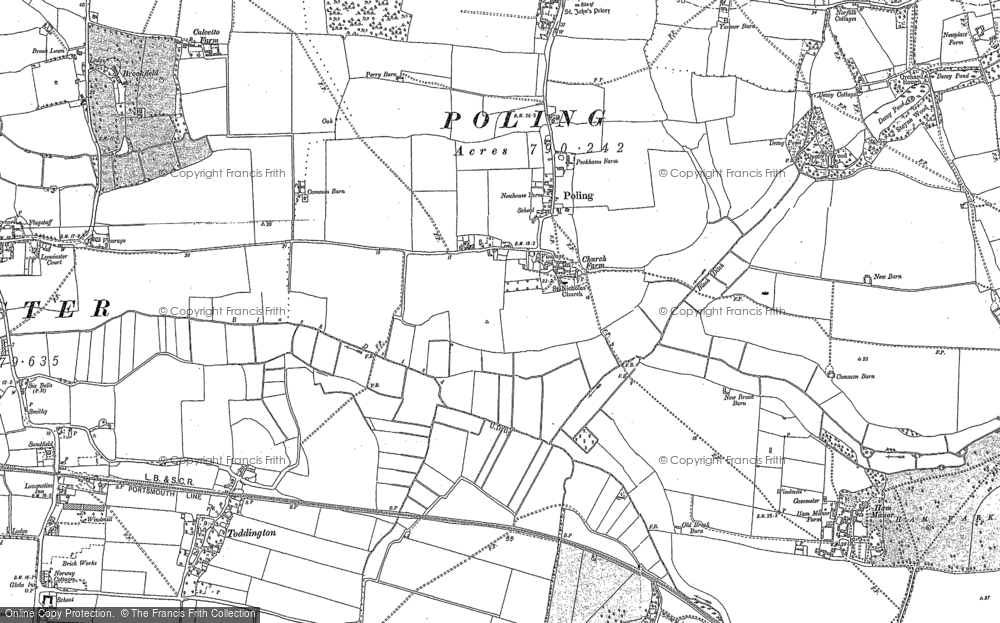 Old Map of Historic Map covering Blakehurst in 1875