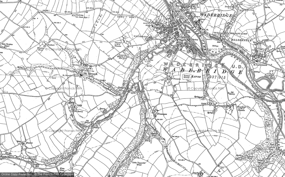 Old Map of Polmorla, 1880 in 1880