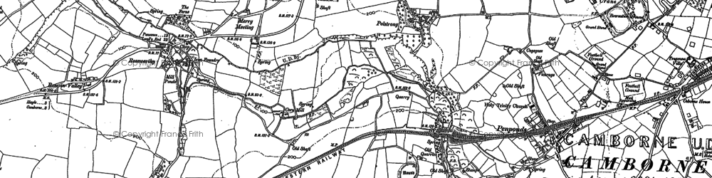 Old map of Polstrong in 1877