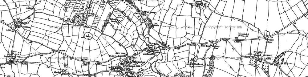 Old map of Hicks Mill in 1882