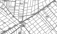 Old Map of Pondersbridge, 1900