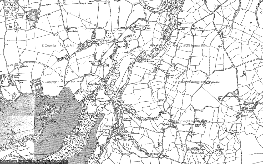 Old Map of Pont-y-blew, 1899 in 1899