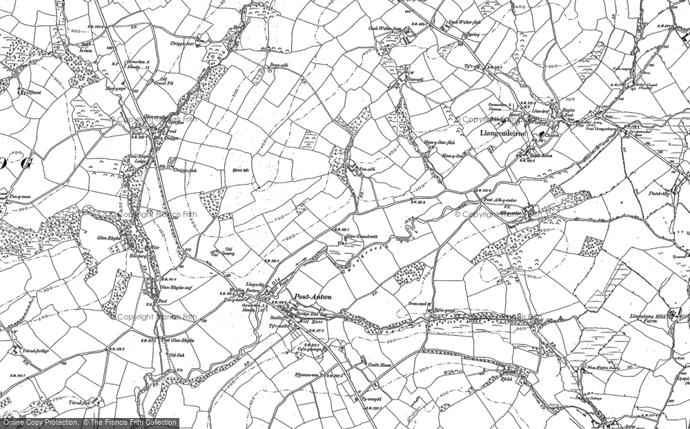 Old Map of Pontantwn, 1879 - 1887 in 1879