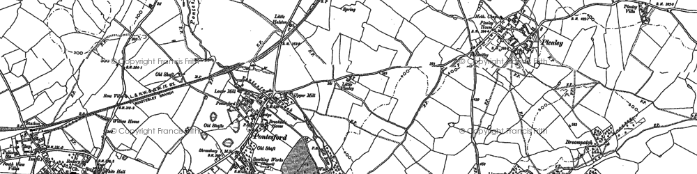 Old map of Radlith in 1881