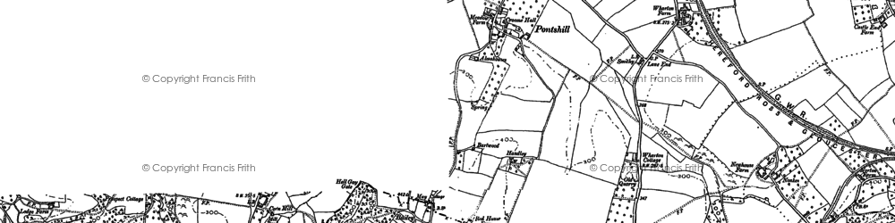 Old map of Pontshill in 1903