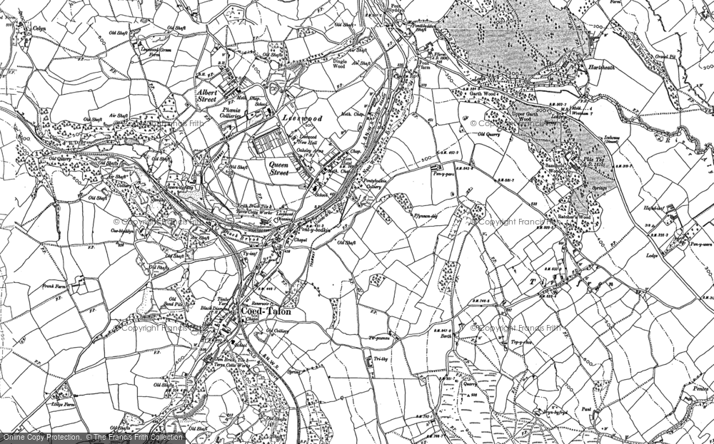 Old Map of Pontybodkin, 1898 - 1910 in 1898