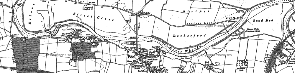 Old map of Old Bramhope in 1888
