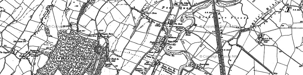 Old map of Crowther's Coppice in 1884