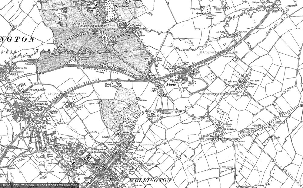 Old Map of Poole, 1887 - 1903 in 1887