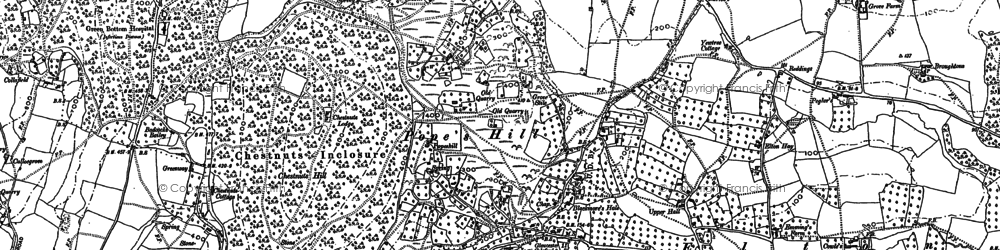 Old map of Pope's Hill in 1879