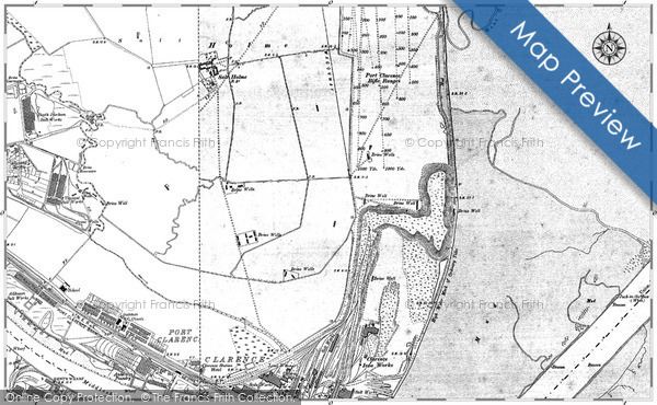 Old Map of Historic Map covering Saltholme in 1897