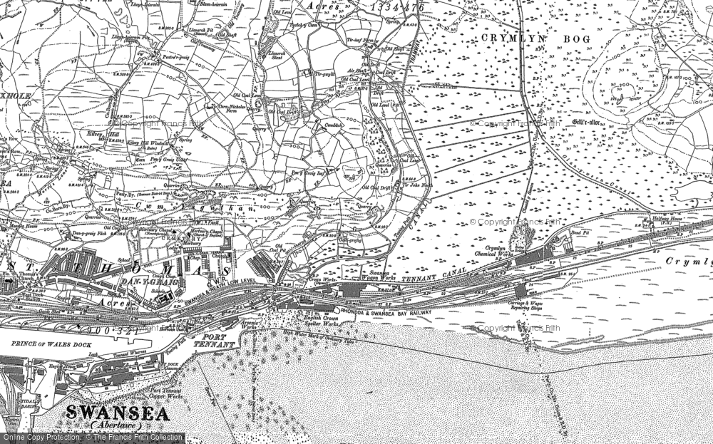 Old Map of Port Tennant, 1897 in 1897