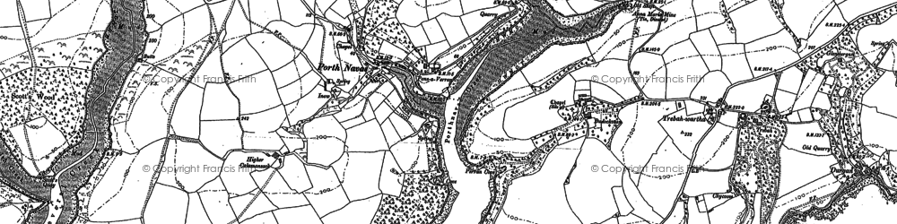 Old map of Polpenwith in 1906