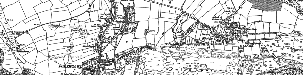 Old map of Porthcawl in 1897