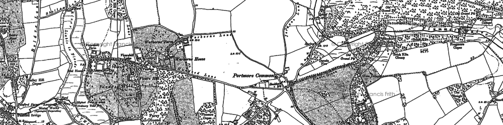 Old map of Portmore in 1895