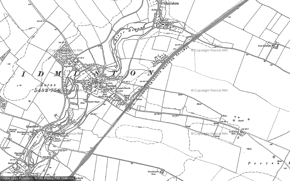 Old Map of Porton, 1899 - 1923 in 1899