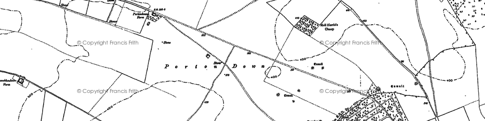 Old map of Porton Down in 1923