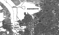 Old Map of Portsea, 1907 - 1908