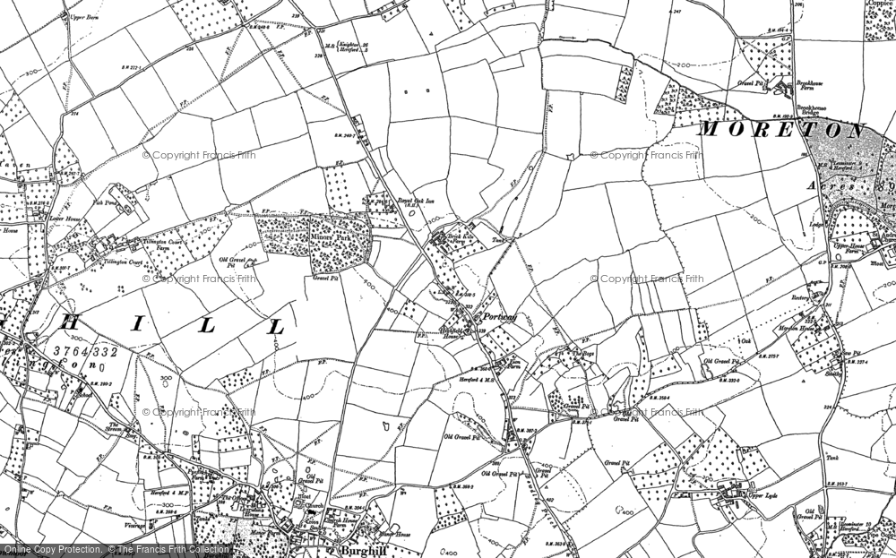 Old Map of Portway, 1886 in 1886
