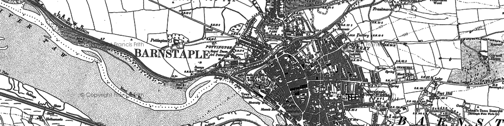 Old map of Pottington in 1885