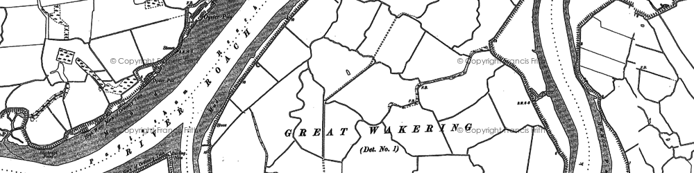 Old map of Potton Island in 1895