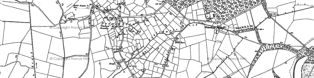 Old map of Prees Green in 1880
