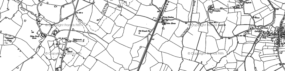 Old map of Prees Sta in 1880