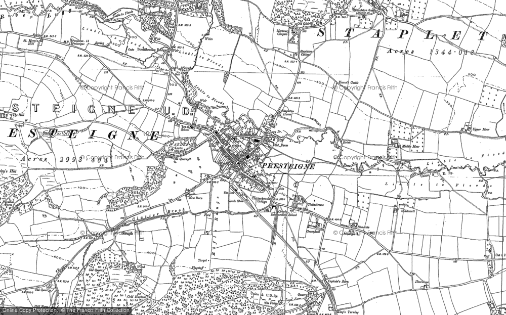 Old Map of Presteigne, 1902 in 1902