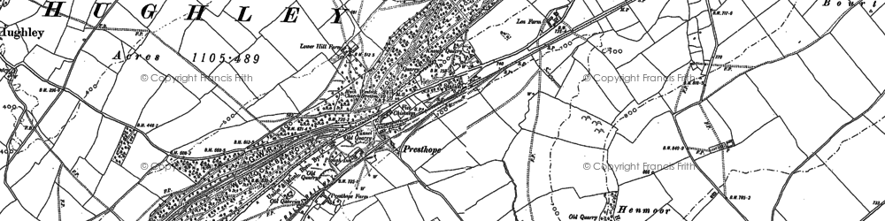 Old map of Presthope in 1882