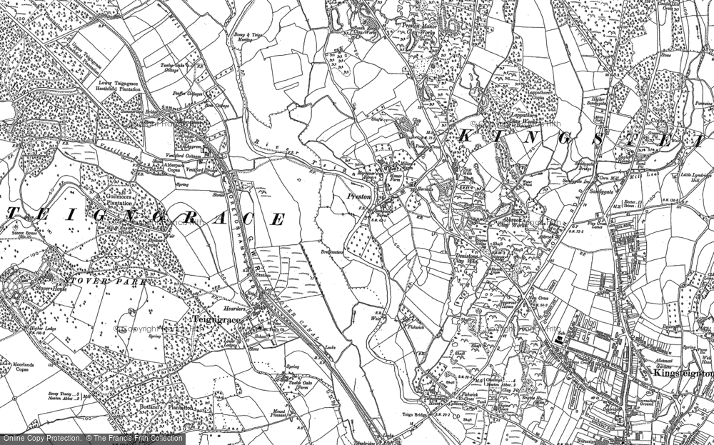 Old Map of Preston, 1887 in 1887
