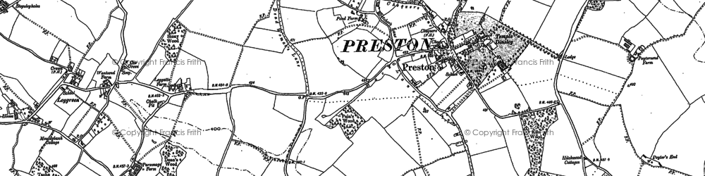 Old map of Little Almshoe in 1897