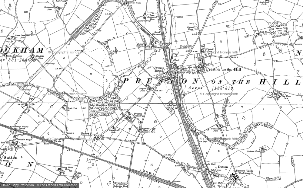 Old Map of Preston Brook, 1879 - 1897 in 1879