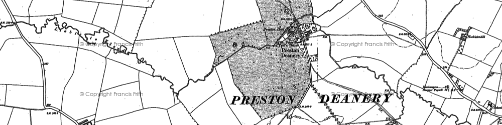 Old map of Preston Deanery in 1899