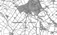 Old Map of Preston on Stour, 1900