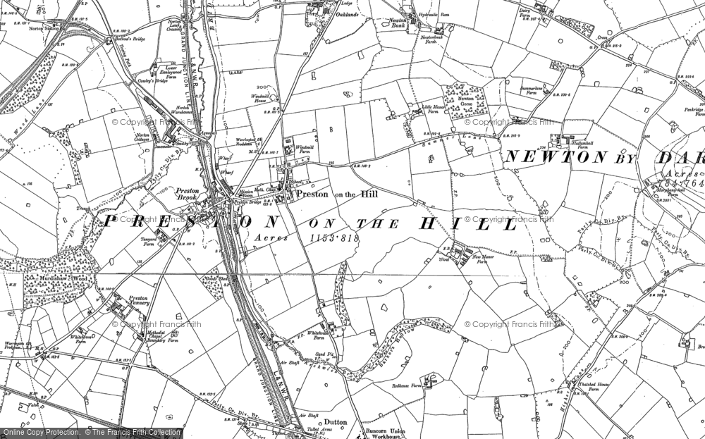 Old Map of Preston on the Hill, 1879 - 1897 in 1879