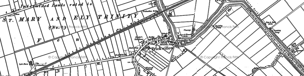 Old map of Mile End in 1885